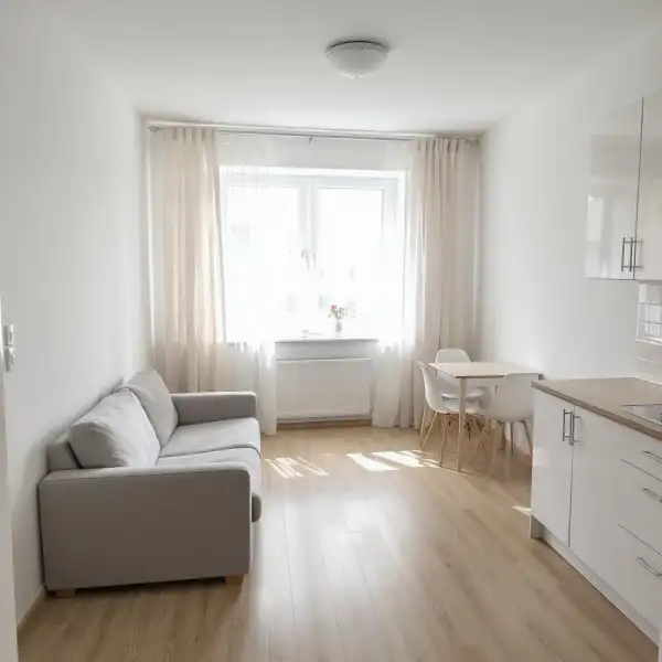 Студия в новостройке - после уборки